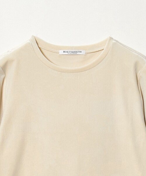 BEAUTY&YOUTH UNITED ARROWS(ビューティーアンドユースユナイテッドアローズ)の「ベロア ロングスリーブTシャツ ウォッシャブル(Tシャツ/カットソー・レディース・オフホワイト/ダークブラウン/ブラック・FREE)」の13枚目の写真