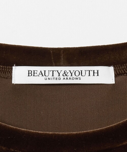 BEAUTY&YOUTH UNITED ARROWS(ビューティーアンドユースユナイテッドアローズ)の「ベロア ロングスリーブTシャツ ウォッシャブル(Tシャツ/カットソー・レディース・オフホワイト/ダークブラウン/ブラック・FREE)」の16枚目の写真