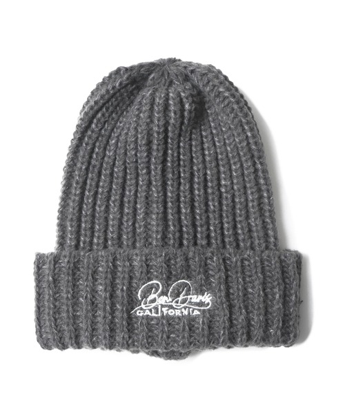 BEN DAVIS(ベンデイビス)の「《BEN DAVIS》LOW GAUGE KNIT CAP/ベンデイビス ローゲージニットキャップ(ニットキャップ/ビーニー・メンズ・チャコールグレー/ブラック・FREE)」の2枚目の写真