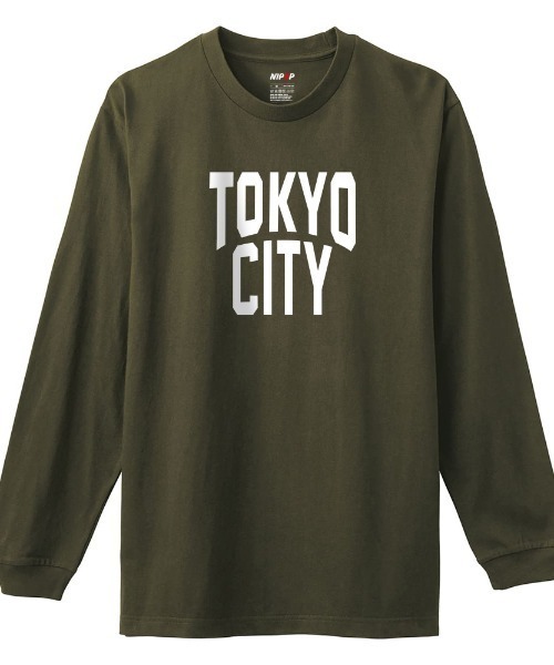 NIPOP(ニポップ)の「NIPOP(ニポップ) 長袖Tシャツ 東京 ロゴ プリント インバウンド お土産 ロンT トップス レディース(Tシャツ/カットソー・レディース・アーミー/ホワイト/ブラック/ヘザーグレー・S/XS)」の1枚目の写真
