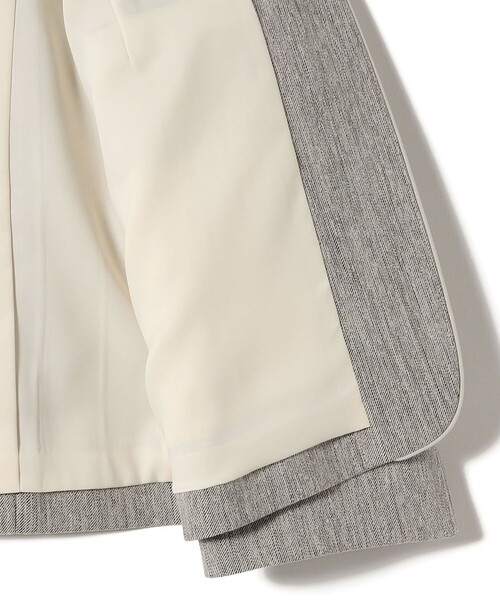 SHIPS（シップス）の「〈洗濯機可能〉FUNCTION ツイル ジャケット 26AW（ノーカラージャケット・レディース・ネイビー/ベージュ系・40/38/36/34）」の20枚目の写真