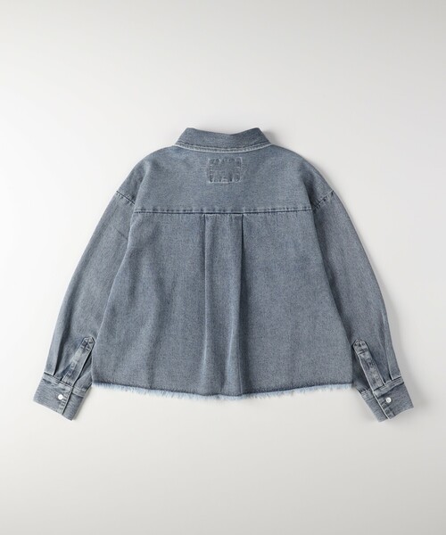 HONEYSUCKLE ROSE(ハニーサックルローズ)の「《店舗人気アイテム》デニム加工ショートシャツ(シャツ/ブラウス・レディース・ブルー系その他/サックスブルー・04/05)」の15枚目の写真
