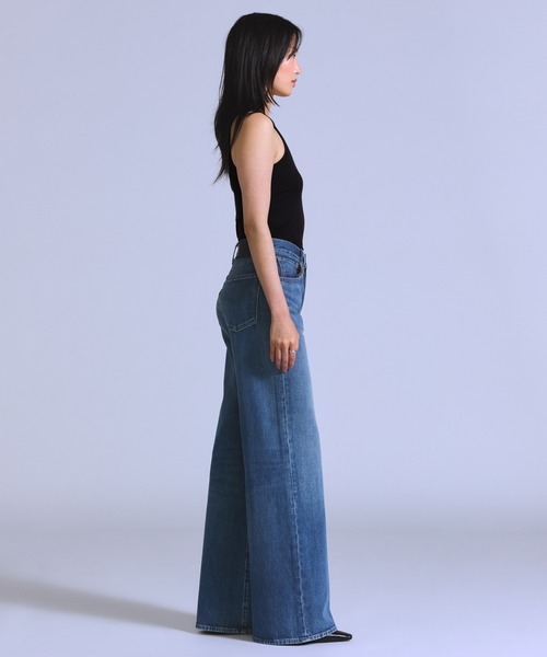 Levi's（リーバイス）の「Levi's/リーバイス BLUETAB(TM) ハイライズ フレアジーンズ（デニムパンツ・レディース・ダークインディゴブルー・26inch/25inch/24inch/23inch/28inch/27inch）」の3枚目の写真