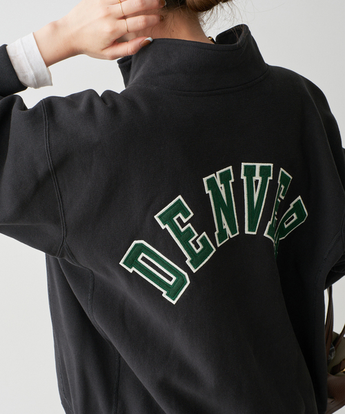 Spick & Span（スピックアンドスパン）の「Champion / チャンピオン REVERSE WEAVE(R) HALF ZIP SWEAT（スウェット・レディース・アイボリー/ブラック・MEDIUM）」の11枚目の写真