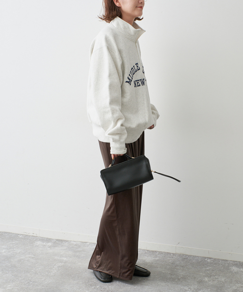 Spick & Span（スピックアンドスパン）の「Champion / チャンピオン REVERSE WEAVE(R) HALF ZIP SWEAT（スウェット・レディース・アイボリー/ブラック・MEDIUM）」の16枚目の写真
