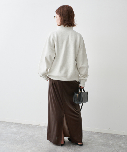 Spick & Span（スピックアンドスパン）の「Champion / チャンピオン REVERSE WEAVE(R) HALF ZIP SWEAT（スウェット・レディース・アイボリー/ブラック・MEDIUM）」の17枚目の写真