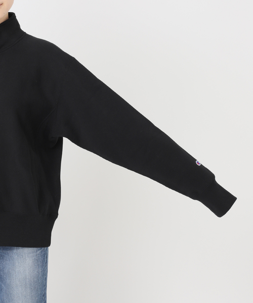 Spick & Span（スピックアンドスパン）の「Champion / チャンピオン REVERSE WEAVE(R) HALF ZIP SWEAT（スウェット・レディース・アイボリー/ブラック・MEDIUM）」の22枚目の写真