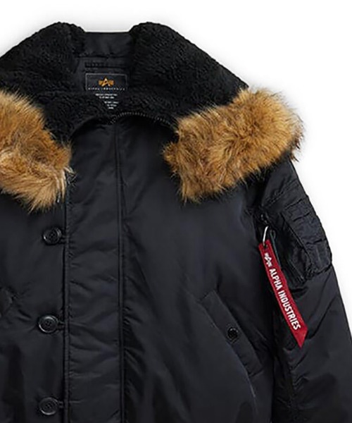 Alpha Industries(アルファインダストリーズ)の「ALPHA-N-2B・HERITAGE FIT PARKA(その他アウター・メンズ・ブラック/カーキ・L/M)」の5枚目の写真