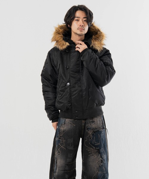 Alpha Industries(アルファインダストリーズ)の「ALPHA-N-2B・HERITAGE FIT PARKA(その他アウター・メンズ・ブラック/カーキ・L/M)」の22枚目の写真