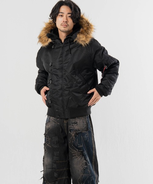 Alpha Industries(アルファインダストリーズ)の「ALPHA-N-2B・HERITAGE FIT PARKA(その他アウター・メンズ・ブラック/カーキ・L/M)」の17枚目の写真