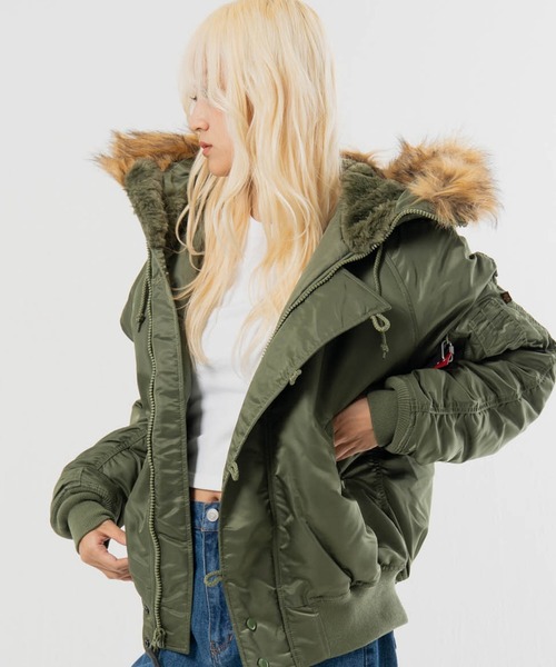 Alpha Industries(アルファインダストリーズ)の「ALPHA-N-2B・HERITAGE FIT PARKA(その他アウター・メンズ・ブラック/カーキ・L/M)」の7枚目の写真