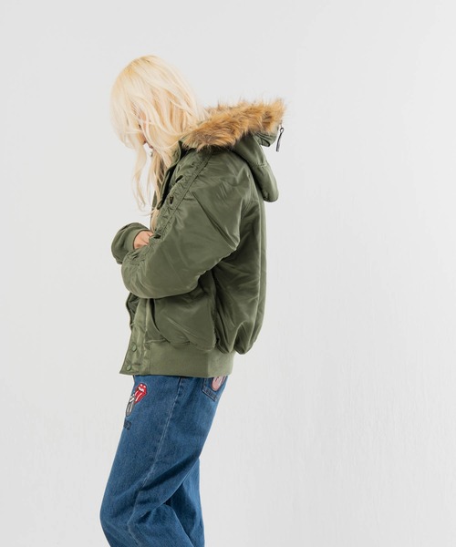 Alpha Industries(アルファインダストリーズ)の「ALPHA-N-2B・HERITAGE FIT PARKA(その他アウター・メンズ・ブラック/カーキ・L/M)」の6枚目の写真