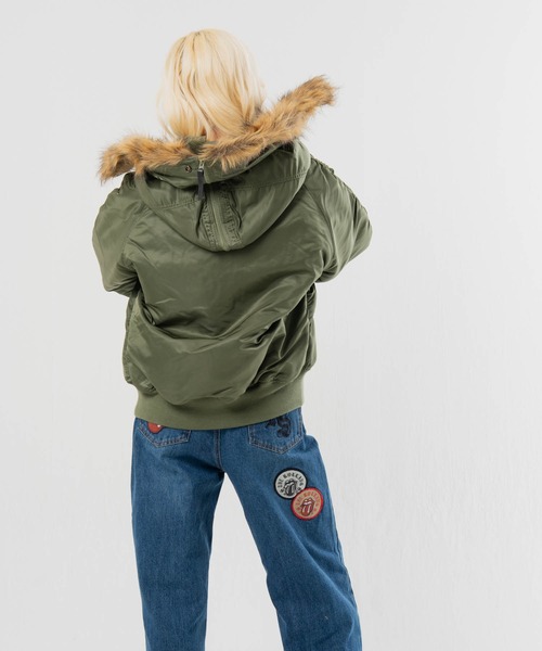 Alpha Industries(アルファインダストリーズ)の「ALPHA-N-2B・HERITAGE FIT PARKA(その他アウター・メンズ・ブラック/カーキ・L/M)」の13枚目の写真