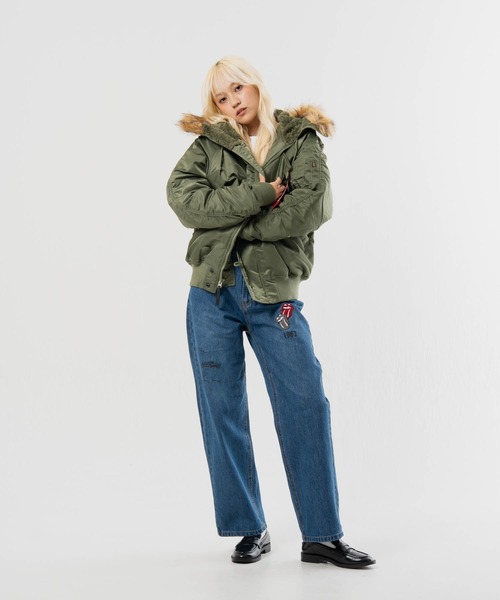 Alpha Industries(アルファインダストリーズ)の「ALPHA-N-2B・HERITAGE FIT PARKA(その他アウター・メンズ・ブラック/カーキ・L/M)」の18枚目の写真