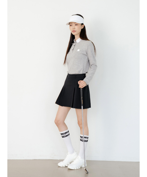 NITINA(ニティナ)の「エアロフィット 長袖襟付きTシャツ M/GY(Tシャツ/カットソー・レディース・グレー・SMALL/MEDIUM)」の3枚目の写真