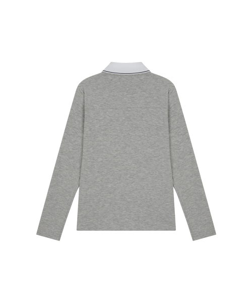 NITINA(ニティナ)の「エアロフィット 長袖襟付きTシャツ M/GY(Tシャツ/カットソー・レディース・グレー・SMALL/MEDIUM)」の7枚目の写真