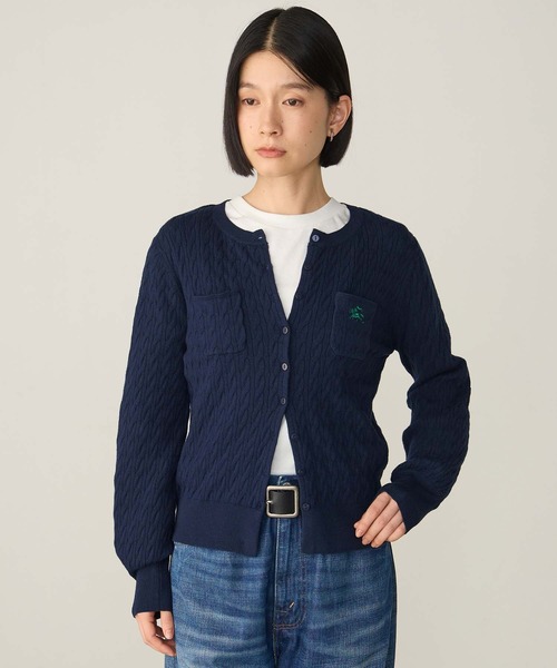 SAINT REPOS(サンルポ)の「【SAINT REPOS サンルポ別注】【至福のカヌレニット】ミニケーブルボリュームスリーブカーディガン(カーディガン/ボレロ・レディース・ブラウン/アイボリー/ネイビー/ブラック/レッド・FREE)」の15枚目の写真