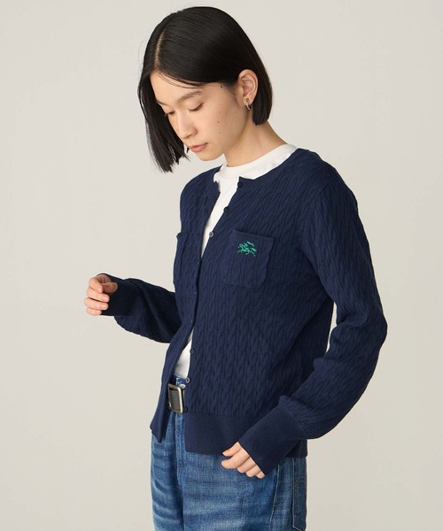 SAINT REPOS(サンルポ)の「【SAINT REPOS サンルポ別注】【至福のカヌレニット】ミニケーブルボリュームスリーブカーディガン(カーディガン/ボレロ・レディース・ブラウン/アイボリー/ネイビー/ブラック/レッド・FREE)」の16枚目の写真