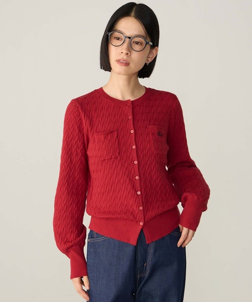 SAINT REPOS(サンルポ)の「【SAINT REPOS サンルポ別注】【至福のカヌレニット】ミニケーブルボリュームスリーブカーディガン(カーディガン/ボレロ・レディース・ブラウン/アイボリー/ネイビー/ブラック/レッド・FREE)」の19枚目の写真