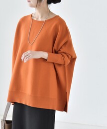 〈洗濯機可能〉ボートネック ワイド ニット プルオーバー 26AW