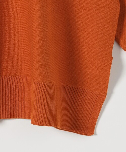 quaranciel(カランシエル)の「〈洗濯機可能〉ボートネック ワイド ニット プルオーバー 26AW(ニット/セーター・レディース・オレンジ/グレー/オフホワイト・ONE SIZE)」の6枚目の写真