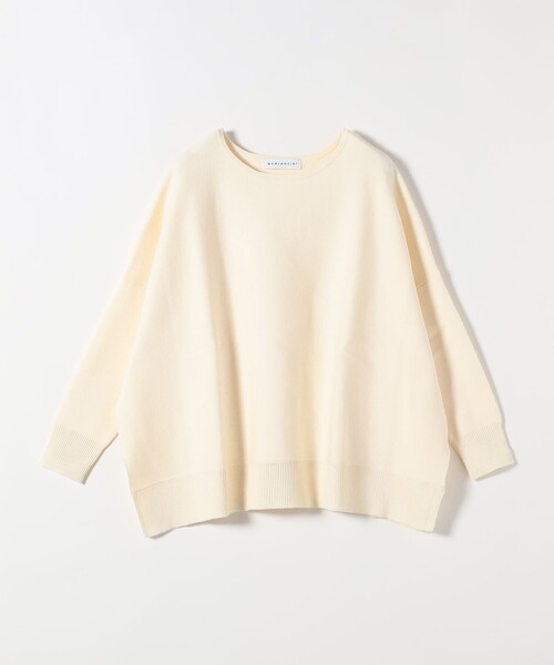 quaranciel(カランシエル)の「〈洗濯機可能〉ボートネック ワイド ニット プルオーバー 26AW(ニット/セーター・レディース・オレンジ/グレー/オフホワイト・ONE SIZE)」の8枚目の写真