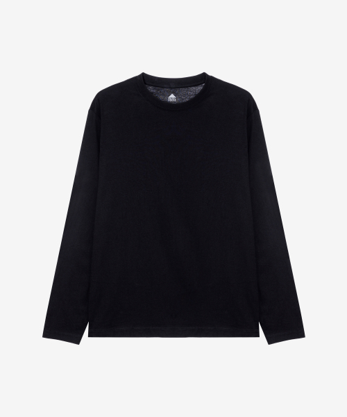 BASIC HOUSE（ベーシックハウス）の「[3PACK] 綿30番手 レギュラーフィット ラウンドネック 長袖Tシャツ (3パック)（Tシャツ/カットソー・メンズ・ブラック/ホワイト・90/95/100/105/110/115）」の22枚目の写真