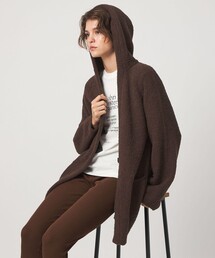 <john masters UNITED ARROWS> MOCO フード ロングカーディガン