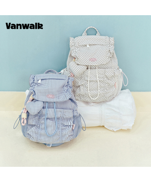 VANWALK（バンウォーク）の「クラウドミニバックパック[ブラック＆ホワイト]（バックパック/リュック・レディース・ホワイト・FREE）」の4枚目の写真