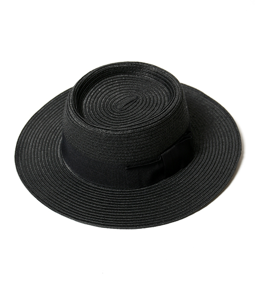 FREAK'S STORE(フリークスストア)の「ペーパーカンカンハット(ハット・レディース・ナチュラル/ブラック・FREE)」の1枚目の写真