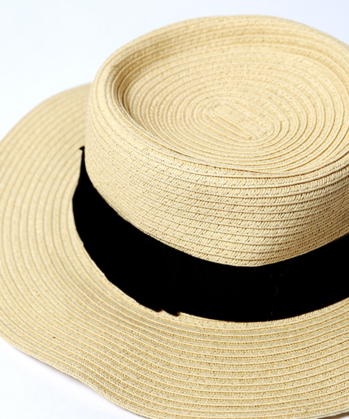 FREAK'S STORE(フリークスストア)の「ペーパーカンカンハット(ハット・レディース・ナチュラル/ブラック・FREE)」の10枚目の写真