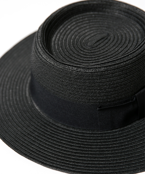 FREAK'S STORE(フリークスストア)の「ペーパーカンカンハット(ハット・レディース・ナチュラル/ブラック・FREE)」の9枚目の写真
