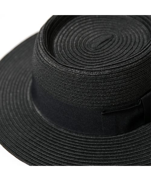 FREAK'S STORE(フリークスストア)の「ペーパーカンカンハット(ハット・レディース・ナチュラル/ブラック・FREE)」の6枚目の写真