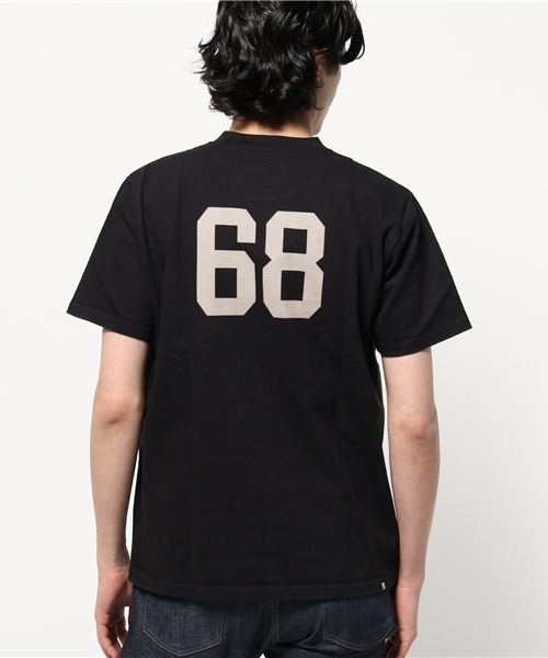 HYSTERIC GLAMOUR（ヒステリックグラマー）の「MICHIGAN LEOPARD pt ポケ付T-SH（Tシャツ/カットソー・メンズ・ホワイト/オレンジ/ブラック・LARGE/MEDIUM/X-LARGE/SMALL）」の5枚目の写真