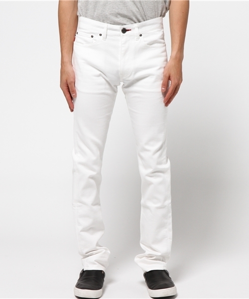 BLACK LABEL CRESTBRIDGE（ブラックレーベル・クレストブリッジ）の「グランブルー スリムテーパードデニム（デニムパンツ・メンズ・ネイビー/オフホワイト・73/76/79/82/70/85）」の5枚目の写真