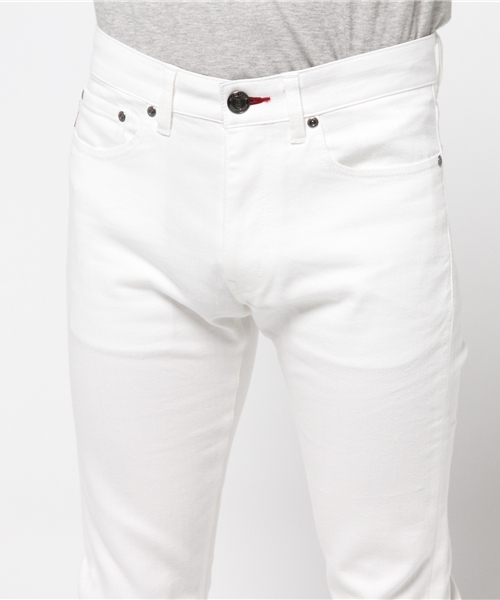 BLACK LABEL CRESTBRIDGE（ブラックレーベル・クレストブリッジ）の「グランブルー スリムテーパードデニム（デニムパンツ・メンズ・ネイビー/オフホワイト・73/76/79/82/70/85）」の6枚目の写真