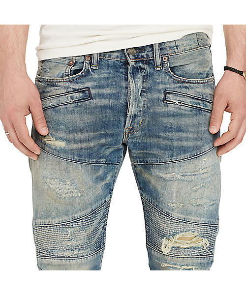 Denim & Supply Ralph Lauren（デニムアンドサプライラルフローレン）の「D&S プロスペクト スリム モト ジーンズ（デニムパンツ・メンズ・ブルー系9・36/32/30/30/32/32/28/30/29/30/30/32/32/30/33/30/28/32/31/30/33/32/34/32/29/32/31/32）」の16枚目の写真
