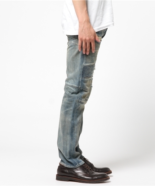 Denim & Supply Ralph Lauren（デニムアンドサプライラルフローレン）の「D&S プロスペクト スリム モト ジーンズ（デニムパンツ・メンズ・ブルー系9・36/32/30/30/32/32/28/30/29/30/30/32/32/30/33/30/28/32/31/30/33/32/34/32/29/32/31/32）」の8枚目の写真