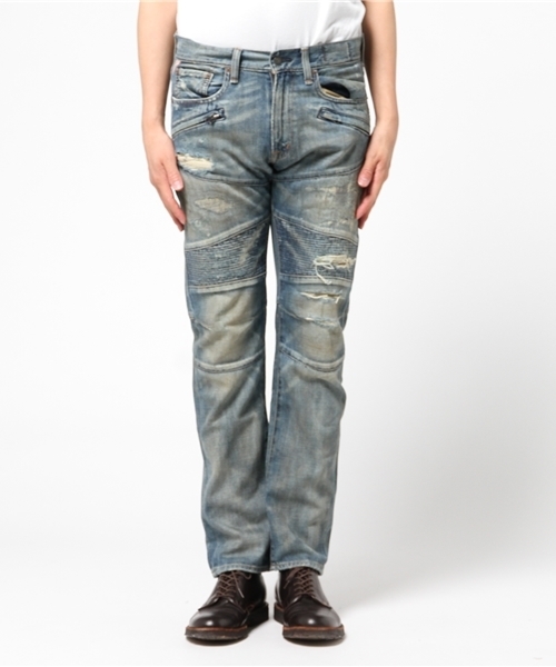 Denim & Supply Ralph Lauren（デニムアンドサプライラルフローレン）の「D&S プロスペクト スリム モト ジーンズ（デニムパンツ・メンズ・ブルー系9・36/32/30/30/32/32/28/30/29/30/30/32/32/30/33/30/28/32/31/30/33/32/34/32/29/32/31/32）」の10枚目の写真