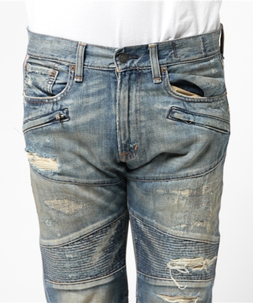 Denim & Supply Ralph Lauren（デニムアンドサプライラルフローレン）の「D&S プロスペクト スリム モト ジーンズ（デニムパンツ・メンズ・ブルー系9・36/32/30/30/32/32/28/30/29/30/30/32/32/30/33/30/28/32/31/30/33/32/34/32/29/32/31/32）」の11枚目の写真