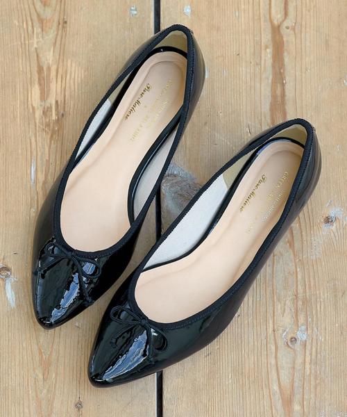 green label relaxing(グリーンレーベルリラクシング)の「RF POINTED FLAT バレエシューズ ◆(バレエシューズ・レディース・レッド/ライトグレー/ベージュ/ブラック・S(22.5)/L(24.5)/LL(25.5)/M(23.5))」の2枚目の写真