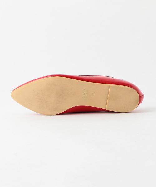 green label relaxing(グリーンレーベルリラクシング)の「RF POINTED FLAT バレエシューズ ◆(バレエシューズ・レディース・レッド/ライトグレー/ベージュ/ブラック・S(22.5)/L(24.5)/LL(25.5)/M(23.5))」の8枚目の写真