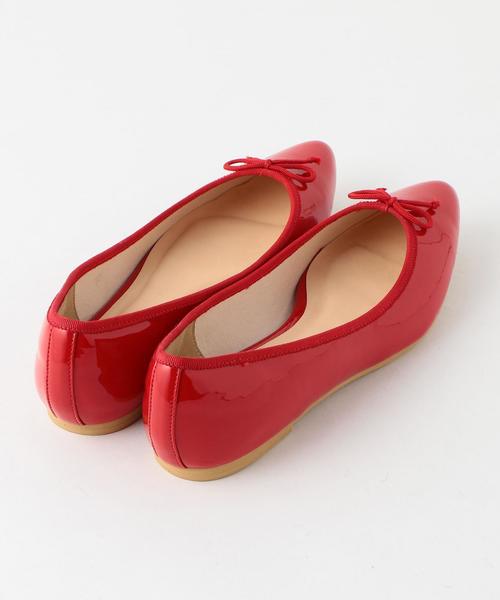 green label relaxing(グリーンレーベルリラクシング)の「RF POINTED FLAT バレエシューズ ◆(バレエシューズ・レディース・レッド/ライトグレー/ベージュ/ブラック・S(22.5)/L(24.5)/LL(25.5)/M(23.5))」の9枚目の写真