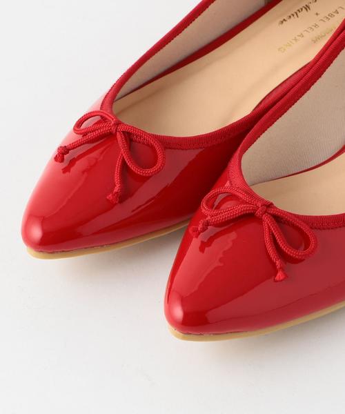 green label relaxing(グリーンレーベルリラクシング)の「RF POINTED FLAT バレエシューズ ◆(バレエシューズ・レディース・レッド/ライトグレー/ベージュ/ブラック・S(22.5)/L(24.5)/LL(25.5)/M(23.5))」の10枚目の写真