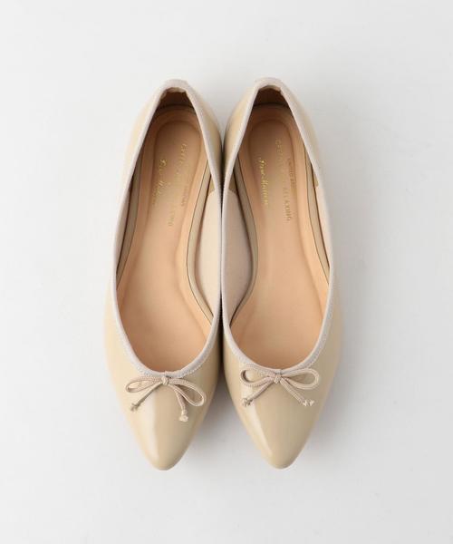 green label relaxing(グリーンレーベルリラクシング)の「RF POINTED FLAT バレエシューズ ◆(バレエシューズ・レディース・レッド/ライトグレー/ベージュ/ブラック・S(22.5)/L(24.5)/LL(25.5)/M(23.5))」の13枚目の写真