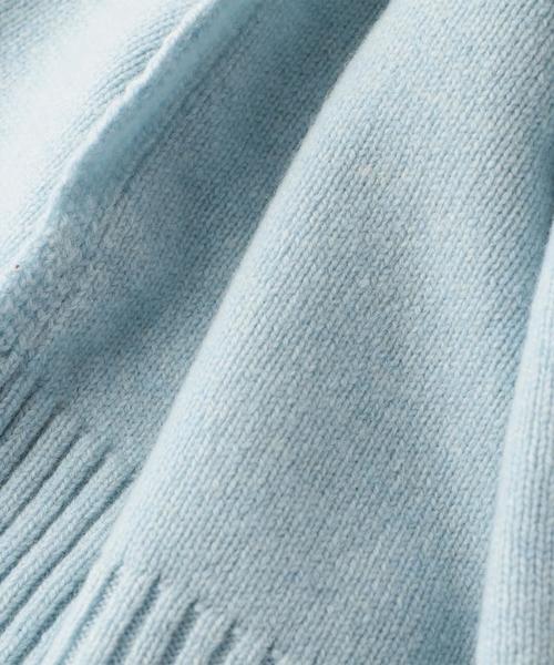 BEAUTY&YOUTH UNITED ARROWS（ビューティーアンドユースユナイテッドアローズ）の「BY ウールカシミヤストール 60×170 ◆（ストール/ショール・レディース・ライトグレー/ベージュ/ライトブルー/ネイビー・FREE）」の6枚目の写真