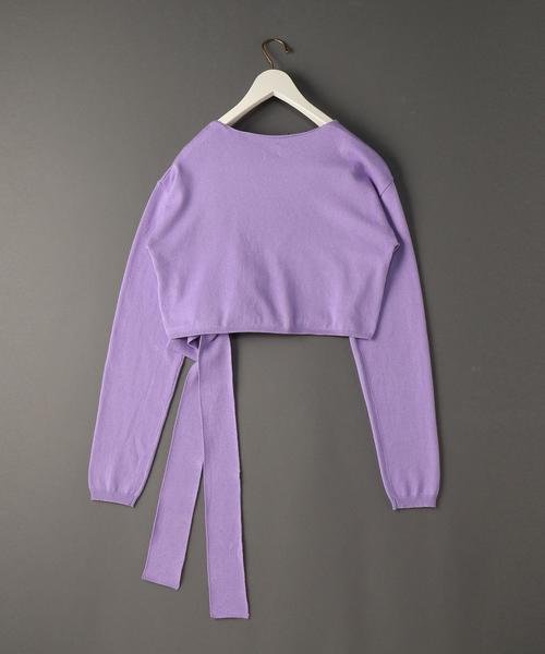 6（ロク）の「＜6(ROKU)＞COTTON SILK CASHMERE CACHE COEUR KNIT