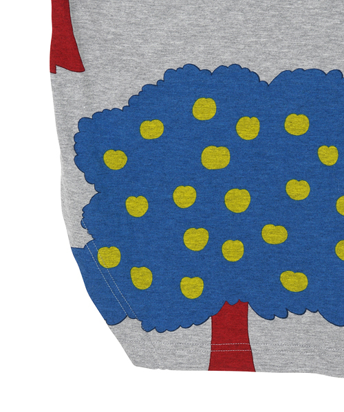 Ne-net(ネネット)の「(S)ハートりんごカットソー(ワンピース・レディース・グレー/オフホワイト・02)」の6枚目の写真