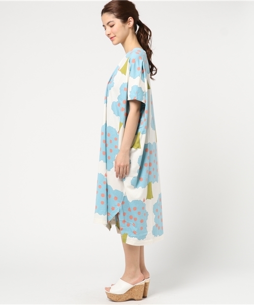 Ne-net(ネネット)の「(S)ハートりんごカットソー(ワンピース・レディース・グレー/オフホワイト・02)」の9枚目の写真