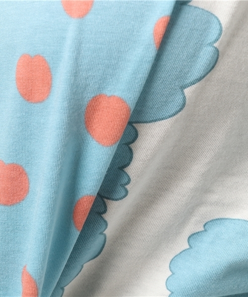 Ne-net(ネネット)の「(S)ハートりんごカットソー(ワンピース・レディース・グレー/オフホワイト・02)」の7枚目の写真